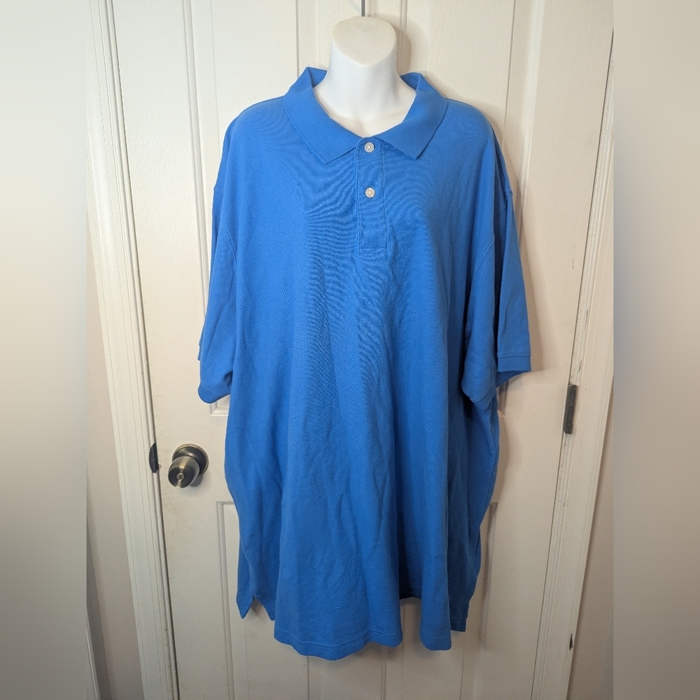 Vibrant Blue Men's Polo Shirt